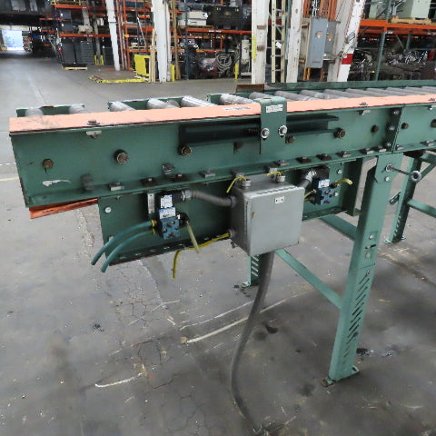 26" BF x 12' Gravity Roller Conveyor 32" Frame Width Adjustable Height