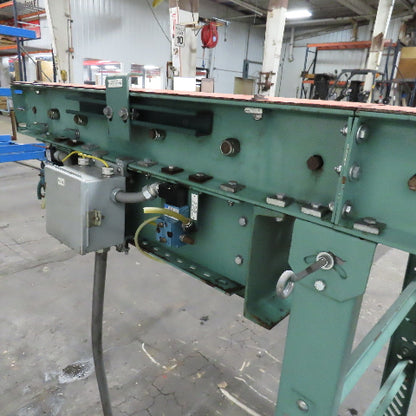 26" BF x 12' Gravity Roller Conveyor 32" Frame Width Adjustable Height