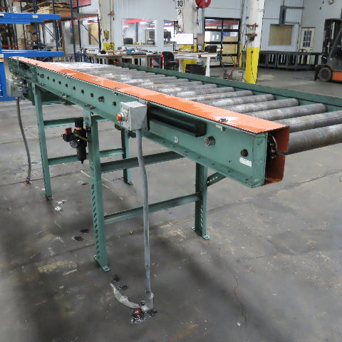 26" BF x 12' Gravity Roller Conveyor 32" Frame Width Adjustable Height