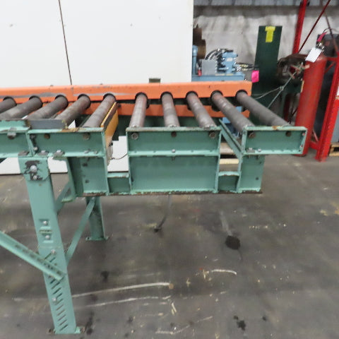 26" BF x 12' Gravity Roller Conveyor 32" Frame Width Adjustable Height