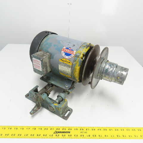 Baldor M5603 1HP 3PhAC Electric Motor 230/460V 1725RPM 182 Frame W/ Roto-Cone