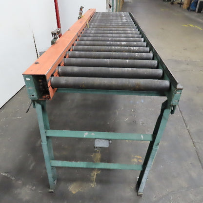26" BF x 18' Powered Roller Conveyor 32" Frame Width Adjustable Height No Motor