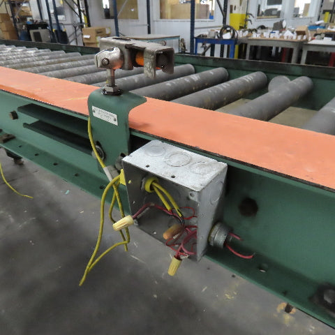 26" BF x 18' Powered Roller Conveyor 32" Frame Width Adjustable Height No Motor