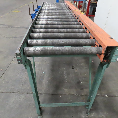 26" BF x 18' Powered Roller Conveyor 32" Frame Width Adjustable Height No Motor