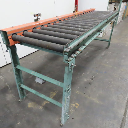 26" BF x 18' Powered Roller Conveyor 32" Frame Width Adjustable Height No Motor
