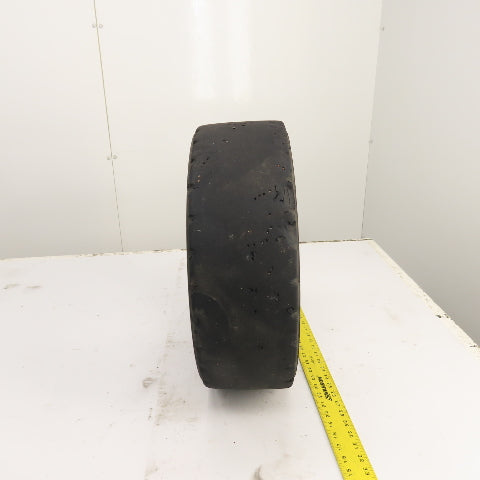 Maxam MS701 6.50-10/ 5.00F Solid Cushion Forklift Tire W/ 6-Lug Rim