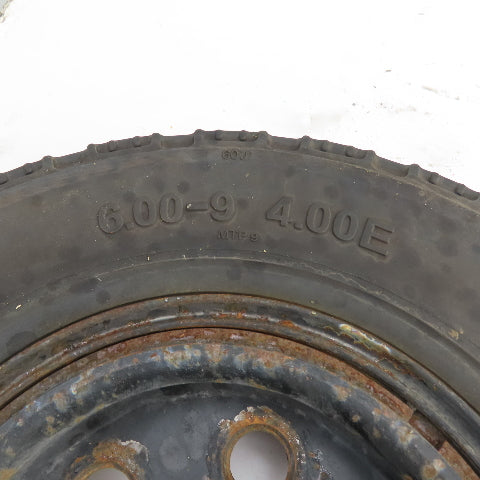 Nexen SolidPro 6.00-9 /4.00E Solid Cushion Forklift Tire W/ 6-Lug Rim Set/2