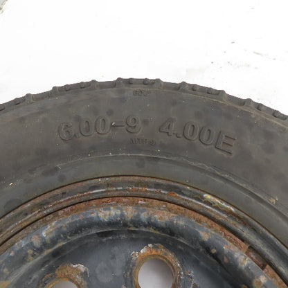 Nexen SolidPro 6.00-9 /4.00E Solid Cushion Forklift Tire W/ 6-Lug Rim Set/2