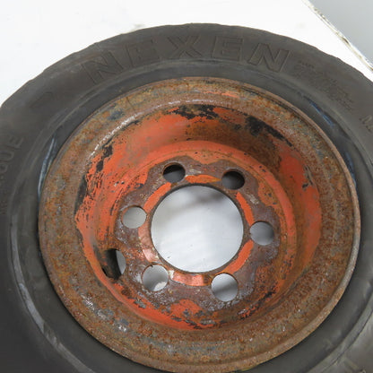 Nexen SolidPro 6.00-9 /4.00E Solid Cushion Forklift Tire W/ 6-Lug Rim Set/2