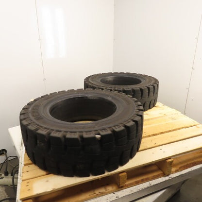 Nexen SolidPro 28 x 9-15 / 7.00 (8.15-15) Solid Cushion Forklift Tire Set/2
