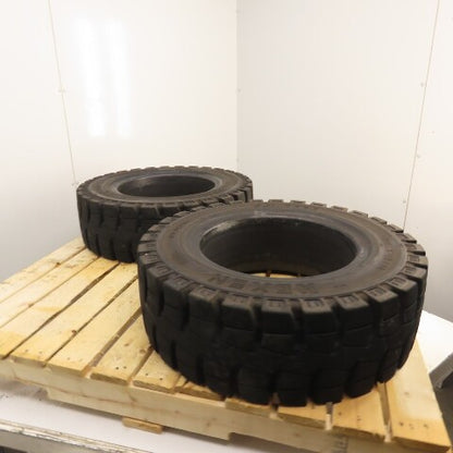 Nexen SolidPro 28 x 9-15 / 7.00 (8.15-15) Solid Cushion Forklift Tire Set/2