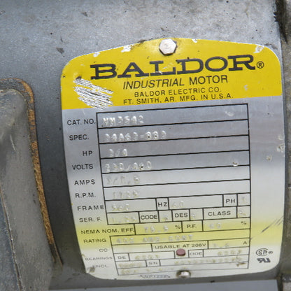 Boston Gear 60:1 Ratio Gear Motor 3/4Hp 230/460V 3Ph 28.75RPM Output
