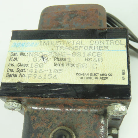 Dongan NSC-23H2-0816CB 0.75KVA Transformer 1Ph 120/208/240/480V Pri 24V Sec