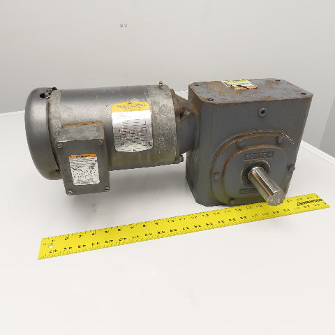 Boston Gear 60:1 Ratio Gear Motor 1.5Hp 230/460V 3Ph 28.75RPM Output
