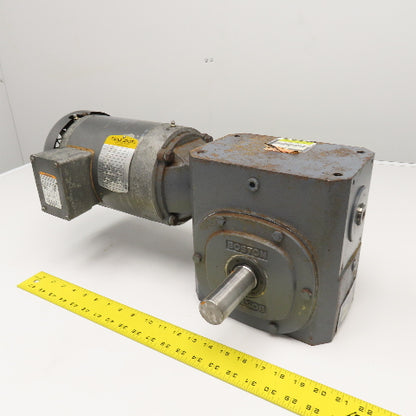 Boston Gear 60:1 Ratio Gear Motor 1.5Hp 230/460V 3Ph 28.75RPM Output
