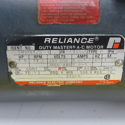General Electric P14H1447S-TU 1.5HP AC Electric Motor 230/460V 3Ph 1730RPM