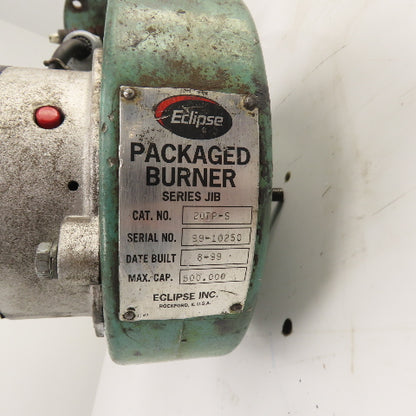Eclipse 20IP-S Series JIB Forced Draft Packaged Nat Gas Burner 1/3HP 115V 1PH