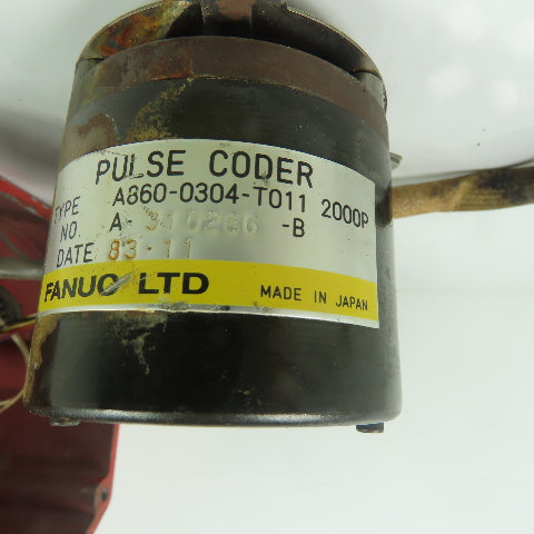 Fanuc A860-0304-T011 Pulse Coder W/ TS530N33E9 Resolver And End Cap
