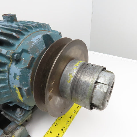 Reliance Electric 1Hp 1760RPM 460V 3Ph AC Motor W/ Gerbing Roto-Cone Pulley