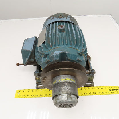 Reliance Electric 1Hp 1760RPM 460V 3Ph AC Motor W/ Gerbing Roto-Cone Pulley