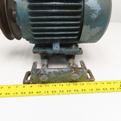 Reliance Electric 1Hp 1760RPM 460V 3Ph AC Motor W/ Gerbing Roto-Cone Pulley