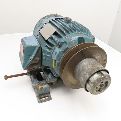 Reliance Electric 1Hp 1760RPM 460V 3Ph AC Motor W/ Gerbing Roto-Cone Pulley