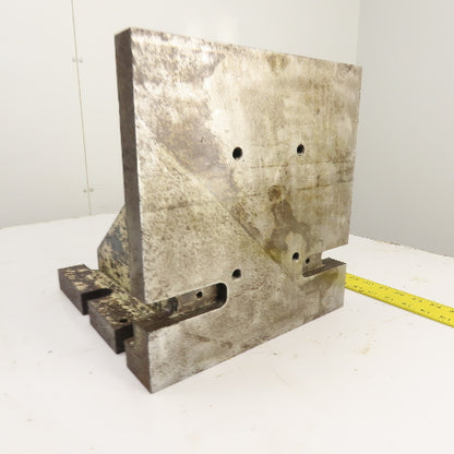 1-1/4" Thick Steel Right Angle Plate Machinist Set Up Fixture 11.5" x 12" x 12"
