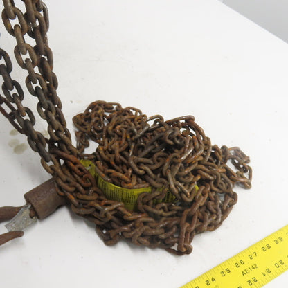 CM Model S 1/4 Ton 500LBS Manual Chain Fall Hoist 15' Lift