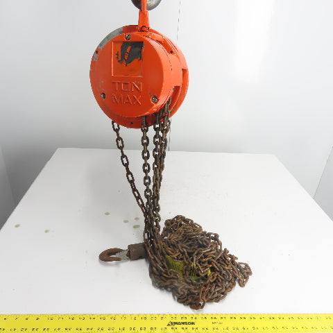 CM Model S 1/4 Ton 500LBS Manual Chain Fall Hoist 15' Lift