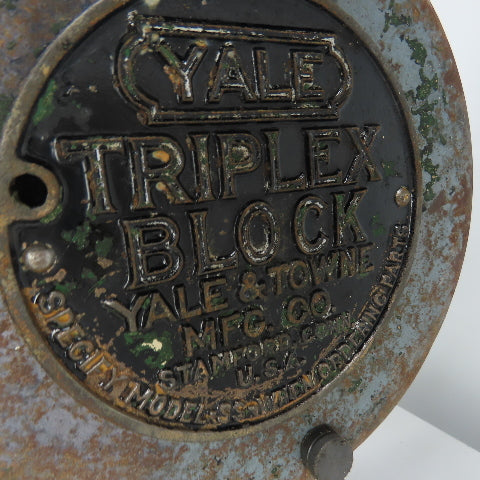 Yale Model SS 1 Ton 2000LBS Manual Chain Fall Hoist 10' Lift