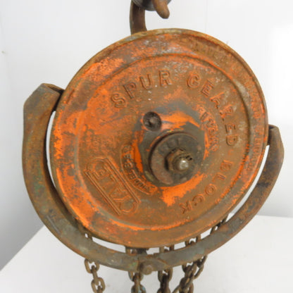 Yale Model SS 1 Ton 2000LBS Manual Chain Fall Hoist 10' Lift