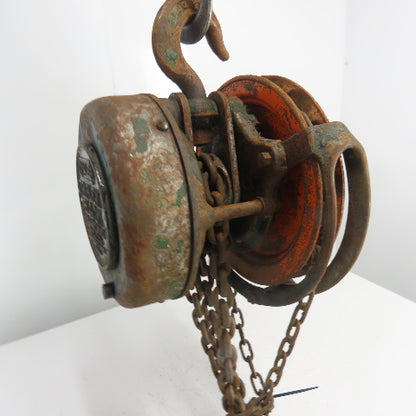 Yale Model SS 1 Ton 2000LBS Manual Chain Fall Hoist 10' Lift