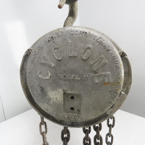 CM Model M 1 Ton 2000LBS Manual Chain Fall Hoist 12' Lift