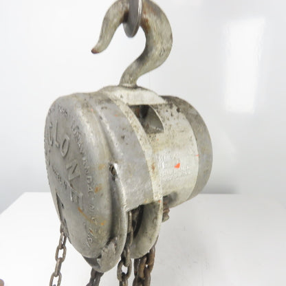 CM Model M 1 Ton 2000LBS Manual Chain Fall Hoist 12' Lift
