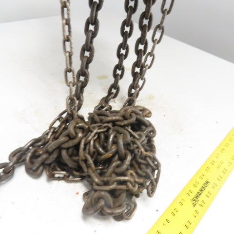 CM Model M 1 Ton 2000LBS Manual Chain Fall Hoist 12' Lift