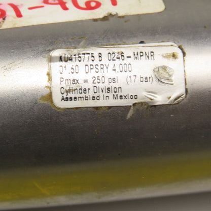 Parker KD415775 B 0246-MPNR 1-1/2" Bore 4" Stroke Double Acting Air Cylinder