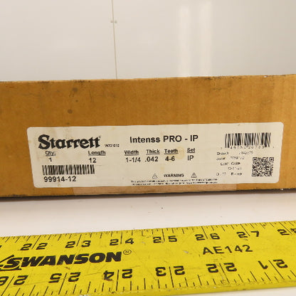 Starrett 99914-12 Intenss PRO-IP Metal Bandsaw Blade 12' L x 1-1/4" x .042"