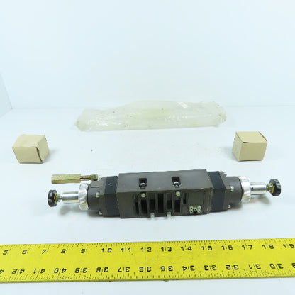 Numatics I23RQ100JP00000 Sandwich Pressure Dual Regulator W/ Gauges NEW