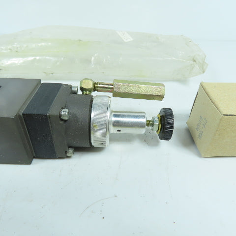 Numatics I23RQ100JP00000 Sandwich Pressure Dual Regulator W/ Gauges NEW