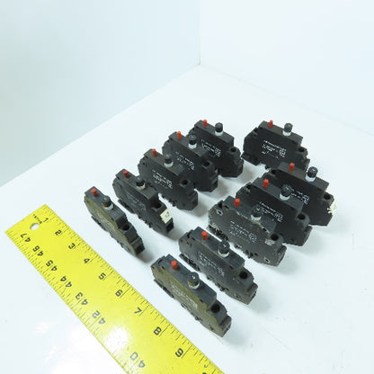 Allen Bradley 1492-GH070 Ser B Rail Mount 7A Single Pole Circuit Breaker Lot/11