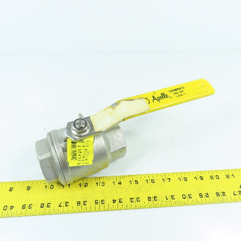 Apollo 76F-107-01 1-1/2" NPT CF8M Stainless Steel Ball Valve 1000CWP