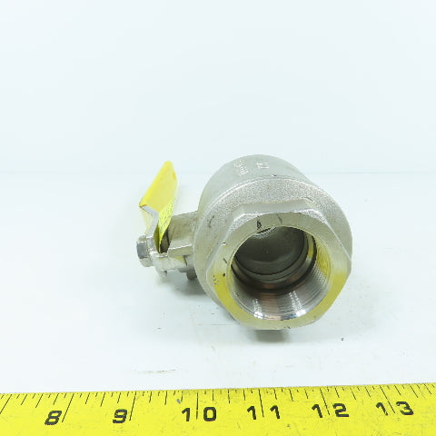 Apollo 76F-107-01 1-1/2" NPT CF8M Stainless Steel Ball Valve 1000CWP