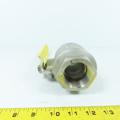 Apollo 76F-107-01 1-1/2" NPT CF8M Stainless Steel Ball Valve 1000CWP