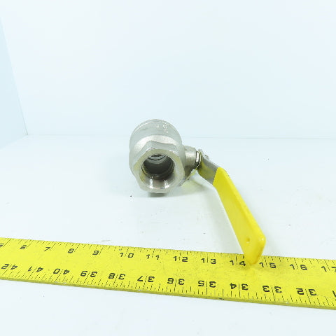 Apollo 76F-107-01 1-1/2" NPT CF8M Stainless Steel Ball Valve 1000CWP