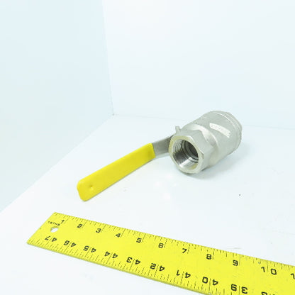 Apollo 76F-107-01 1-1/2" NPT CF8M Stainless Steel Ball Valve 1000CWP