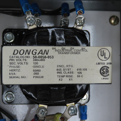 Hoffman A-10086CH 10" x 8" x 6" Electrical Enclosure W/ .050kVA Transformer