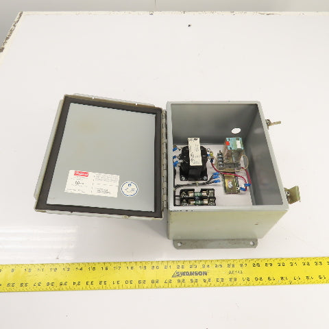 Hoffman A-10086CH 10" x 8" x 6" Electrical Enclosure W/ .050kVA Transformer