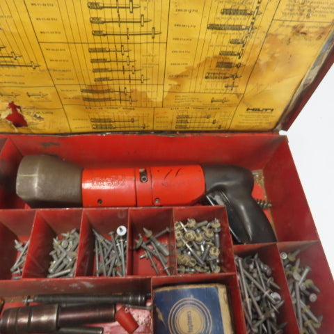 Hilti DX 600 Powder Actuated Fastner Nail Gun W/ Accessories