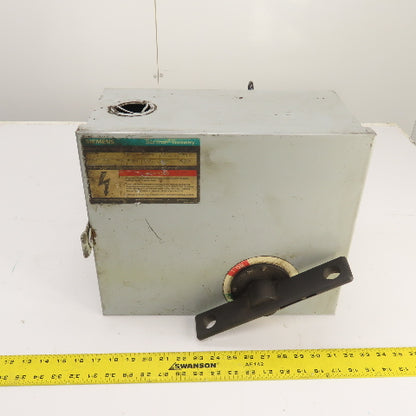 Siemens SXID361G0 Sentron Fusible Busway Plug Switch Unit 30A 3P 3W 600V