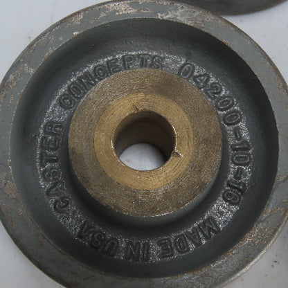 Caster concepts 04200-10-16 4" OD x 1-1/2" Wide Caster Wheel 3/4" Bore Lot Of 7
